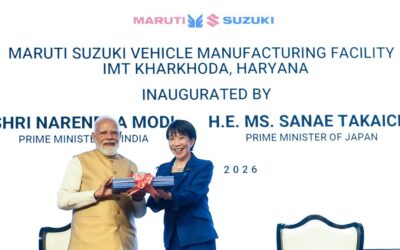 पीएम मोदी और जापानी पीएम ने खरखौदा में मारुति सुजुकी के चौथे प्लांट का उद्घाटन किया